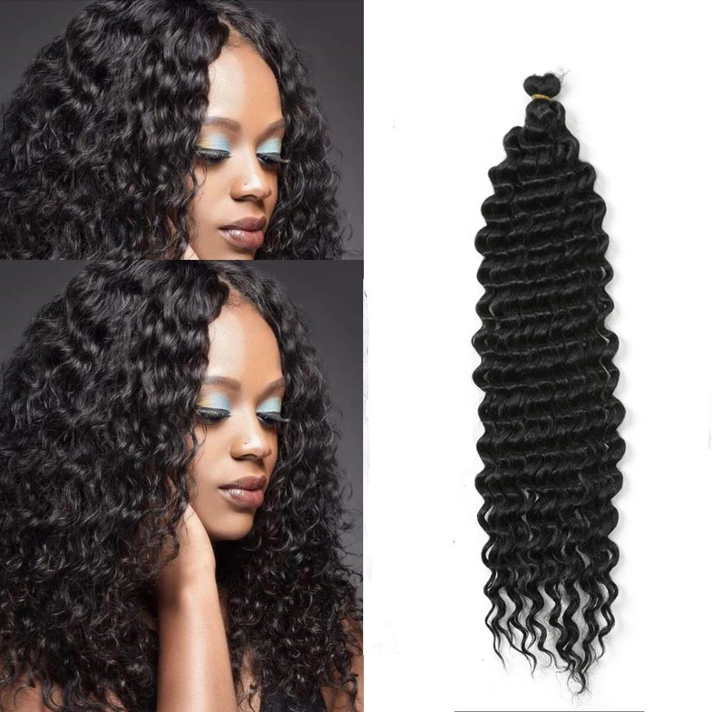 Synthetic Freetress Braids Hair Extensions Twist Afro Curly Crochet  Braiding New 