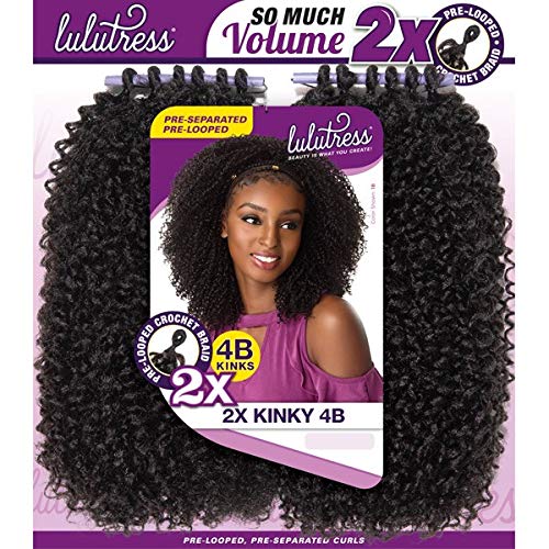 Sensationnel Synthetic Hair Crochet Braids Lulutress 2X Kinky 4B
