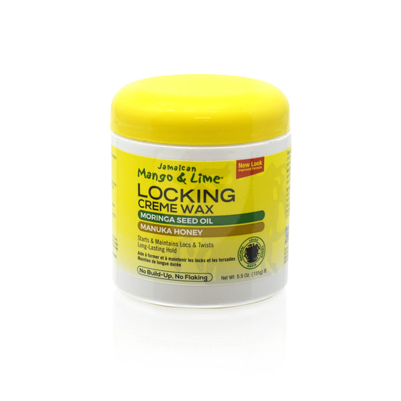 Paraben-Free Locking Crème Wax to start and maintain locks, twists and braids. 5.5oz