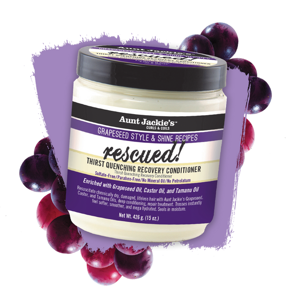 Aunt Jackie’s Grapeseed Style & Shine Recipes rescued Thirst Quenching Recovery Conditioner