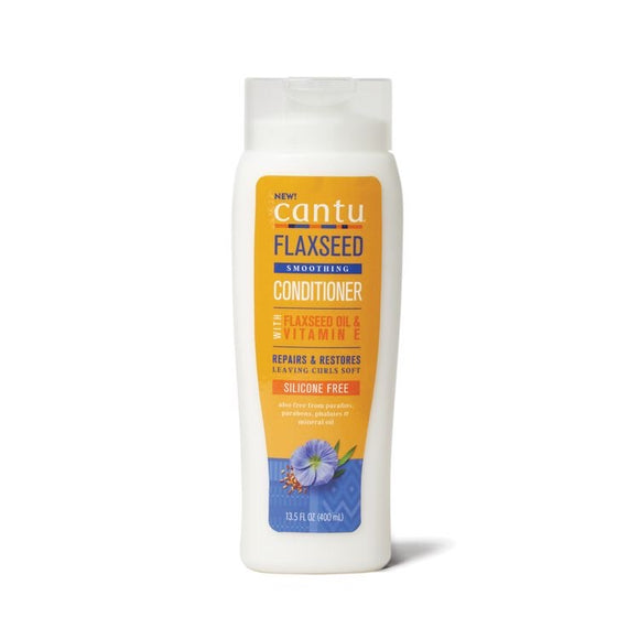 Cantu FLAXSEED smoothing leave-in or rinse-out CONDITIONER with FLAXSEED OIL & VITAMIN E