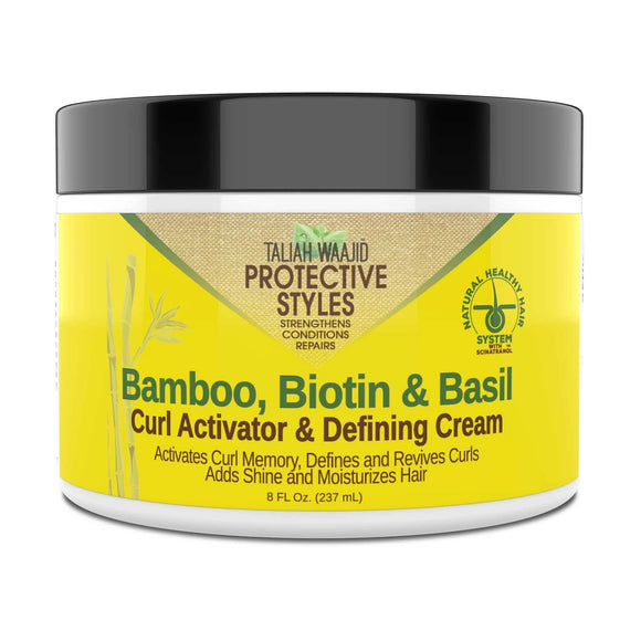 Taliah Waajid Bamboo Biotin & Basil Curl Activator & Defining Cream 8 oz