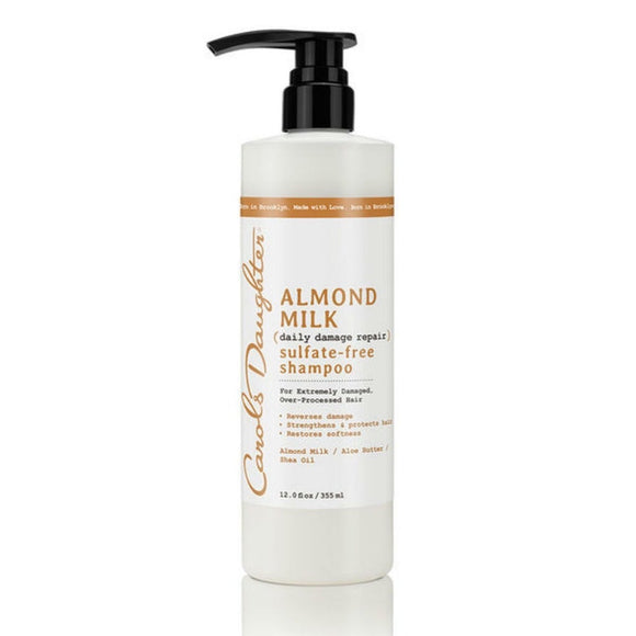 Carols Daughter Almond Milk Daily Damage Repair Sulfate-Free Shampoo 12 oz