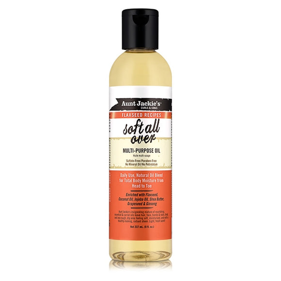 Aunt Jackie’s Flaxseed Recipes soft all over multi purpose oil