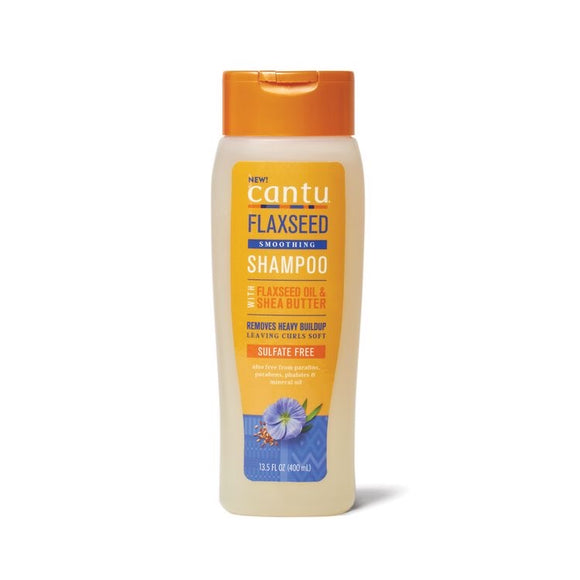 Cantu FLAXSEED smoothing SHAMPOO with FLAXSEED OIL & SHEA BUTTER
