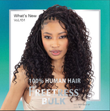 100% HUMAN HAIR FREETRESS DEEP BULK 18"