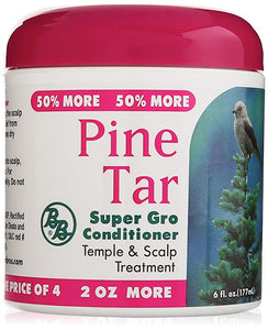 Pine Tar Super Gro Hair and Scalp Bonus, 6Oz