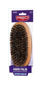 RED PROFESSIONAL HARD PALM BRISTLE BRUSH