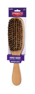 RED PROFESSIONAL HARD WAVE BRISTLE BRUSH