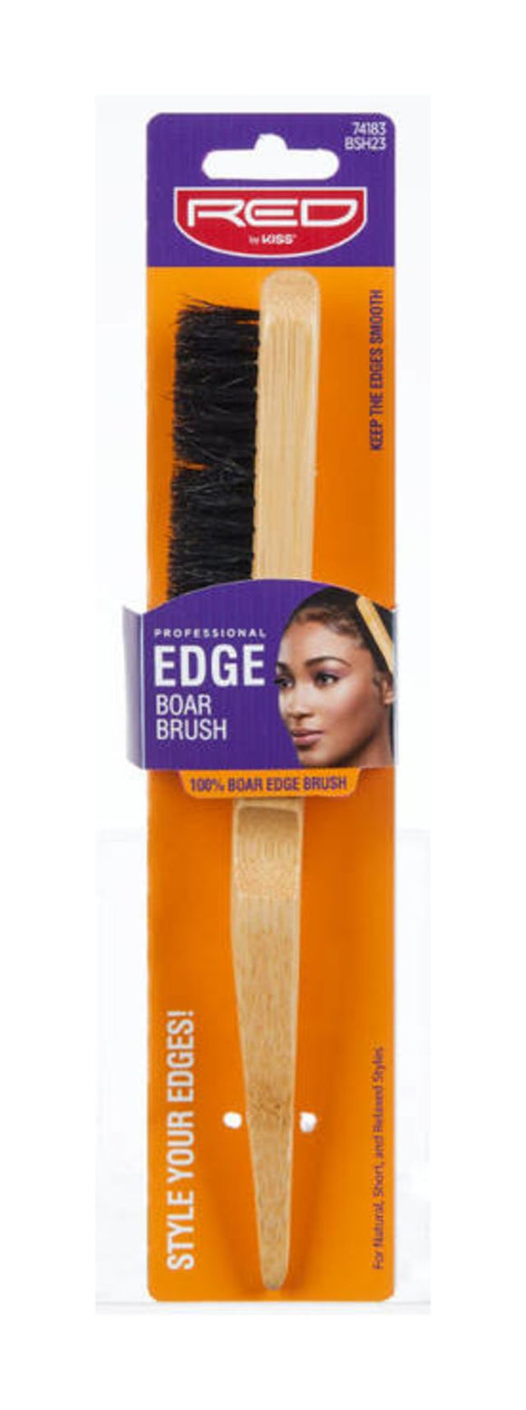 RED PROFESSIONAL EDGE BRUSH (100% BOAR)