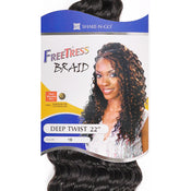 FreeTress Synthetic Hair Crochet Braids Deep Twist 22 – Peoples Beauty  Supply