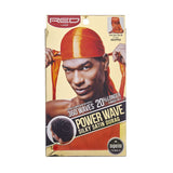 Red Power Wave Silky Satin Durag Orange