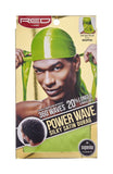 Red Power Wave Silky Satin Durag Green