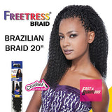 FreeTress Synthetic Hair Crochet Braids Brazilian Braids 20"