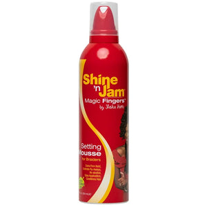 Ampro Shine 'N Jam Magic Fingers Setting Mousse For Braiders 12oz